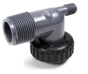  1" PVC MIPT Elbow Adapters Set of 2 for "C-Series" Control Valves  