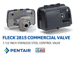 2815 1-1/2 INCH FLECK CONTROL VALVE WITH COVER ELECTROMECHANICAL NXT2 METERED