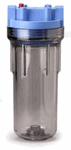 3/4 #10 Clear Filter Housing with Pressure Relief