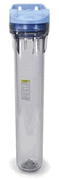 3/4 #20 Clear Filter Housing with Pressure Release and Integral Bracke