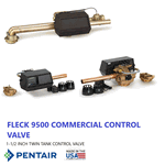 9500 FLECK 1-1/2 TWIN TANK CONTROL VALVE ELECTROMECHANICAL OR SXT