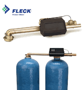 9500 TWIN FLECK 150000 GRAIN WATER SOFTENER SYSTEM