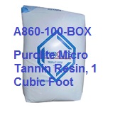A860-100-BOX  Purolite Micro Tannin Resin, 1 Cubic Foot 