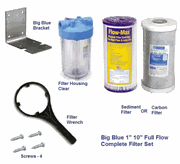 Big Blue 10" Clear Filter Housing Set - Complete