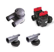 C-Series In/Out Head with Vent Tap with bypass and end pieces