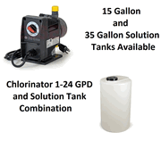 Chlorinator 24 Gallon Per Day and Solution Tank Combination