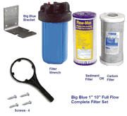 Filter Housing Complete Big Blue 10" with filter cartridges