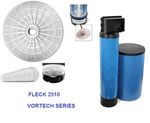 Fleck 2510  Mechanical Metered On Demand Control Valve Water Softener 40000 Grain Capacity with Vortech Tank