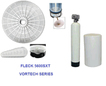 Fleck 5600SXT  Electronic Metered On Demand Control Valve Water Softener 40000 Grain Capacity with Vortech Tank