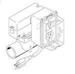GRID 1 INCH WATER FLOWSWITCH  WITH PRE-WIRED 110 V RECEPTICLE BOX AND POWER CORD