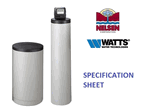 Nelsen Watts Brand C Series Water Softener Specification Sheet