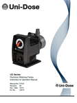Unidose Series UD Chemical Feed /Chlorinator Pump Manual