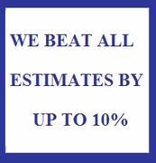 We beat all estimates by up to 10%