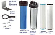 WHOLE HOUSE CARTRIDGE CARBON FILTER SYSTEM 1 INCH
