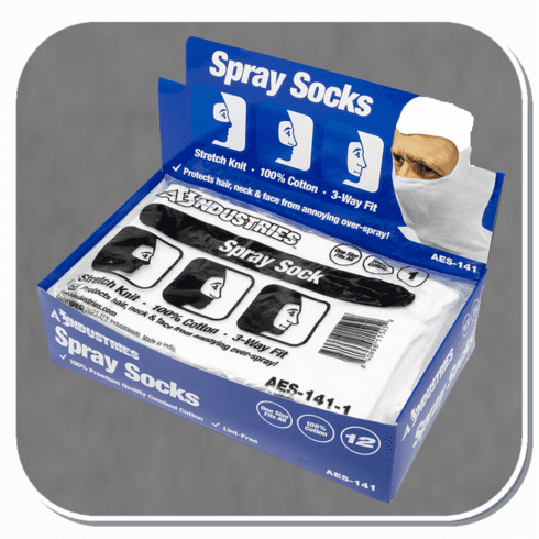 thumbnail image 2 of 6 Pack Cotton Painter Spray Hoods / Spray Socks – Beige, Elisanliving 00-617SH, USA Shipping 2 of 6