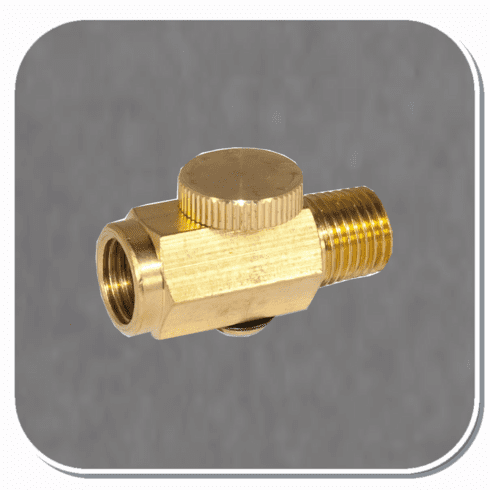 AES-203 BRASS AIR CHUCK VALVE FOR PAINT GUNS