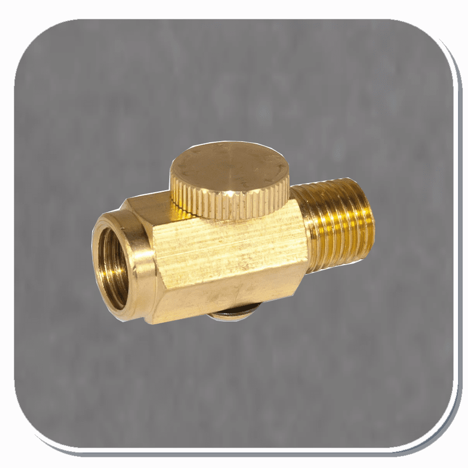 AES-203 BRASS AIR CHUCK VALVE FOR PAINT GUNS