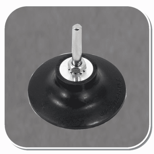 AES-5540 3in  ROLOC STYLE 1/4 ARBOR BACKUP PAD