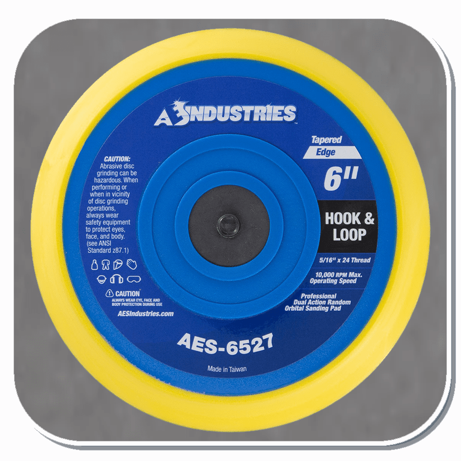 AES-6527 6IN VELCRO DA PAD W/ 5/16-20 STUD