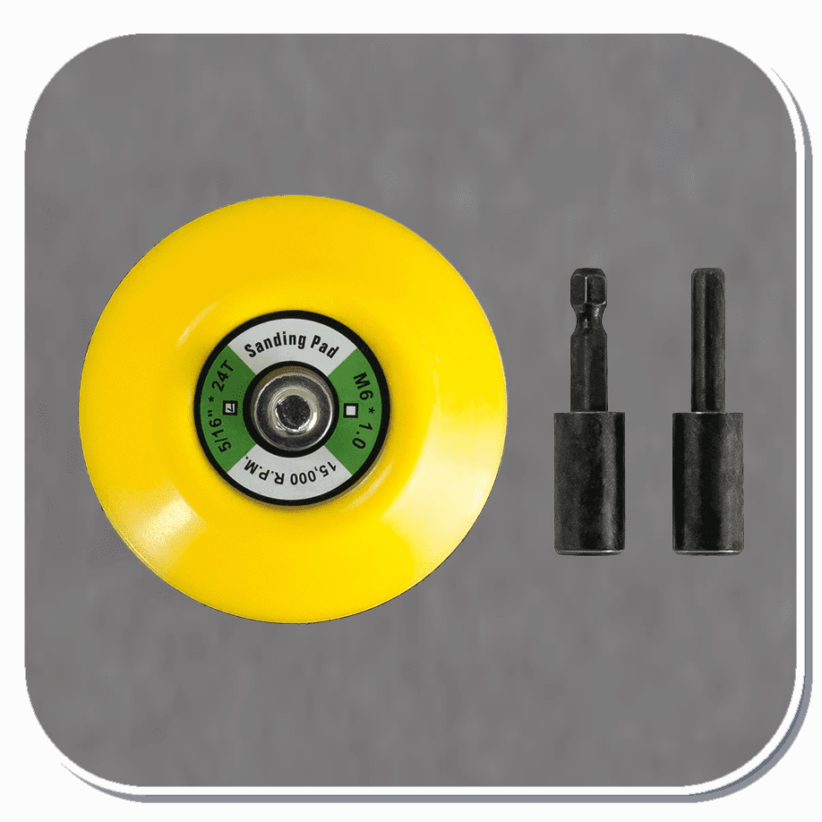 AES-6543 3" Mini Velcro DA Pad Set