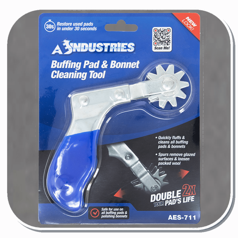 AES-711 AES INDUSTRIES BUFFING PAD & POLISHING BONNET CLEANING SPUR TOOL
