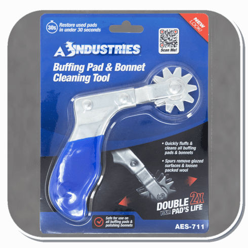 AES-711 AES INDUSTRIES BUFFING PAD & POLISHING BONNET CLEANING SPUR TOOL