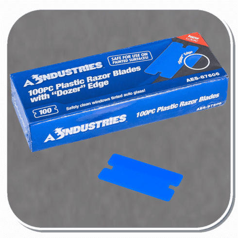 AES-87606 Plastic "Dozer " Edge Razor Blades - 100pc per box