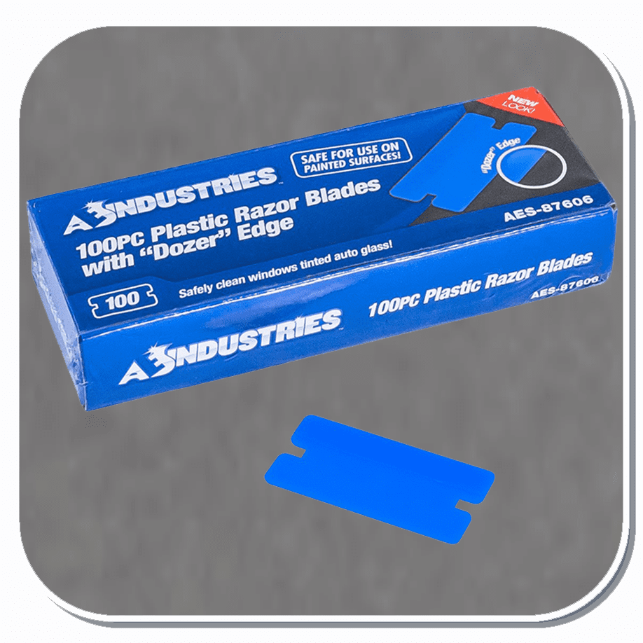 AES-87606 Plastic "Dozer " Edge Razor Blades - 100pc per box