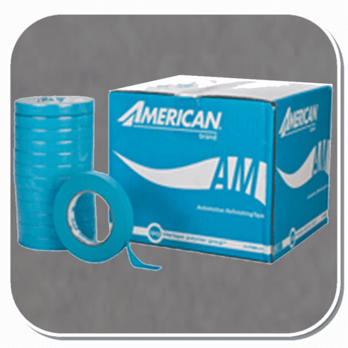 AME-AM1855 American Tape Aqua Mask 3/4in Masking Tape Sold by the CASE of 48 ONLY