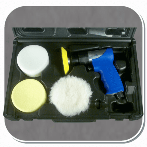 AST-3055 ASTRO PNEUMATIC 3" Mini Air Polishing Kit in Blow Moulded Case