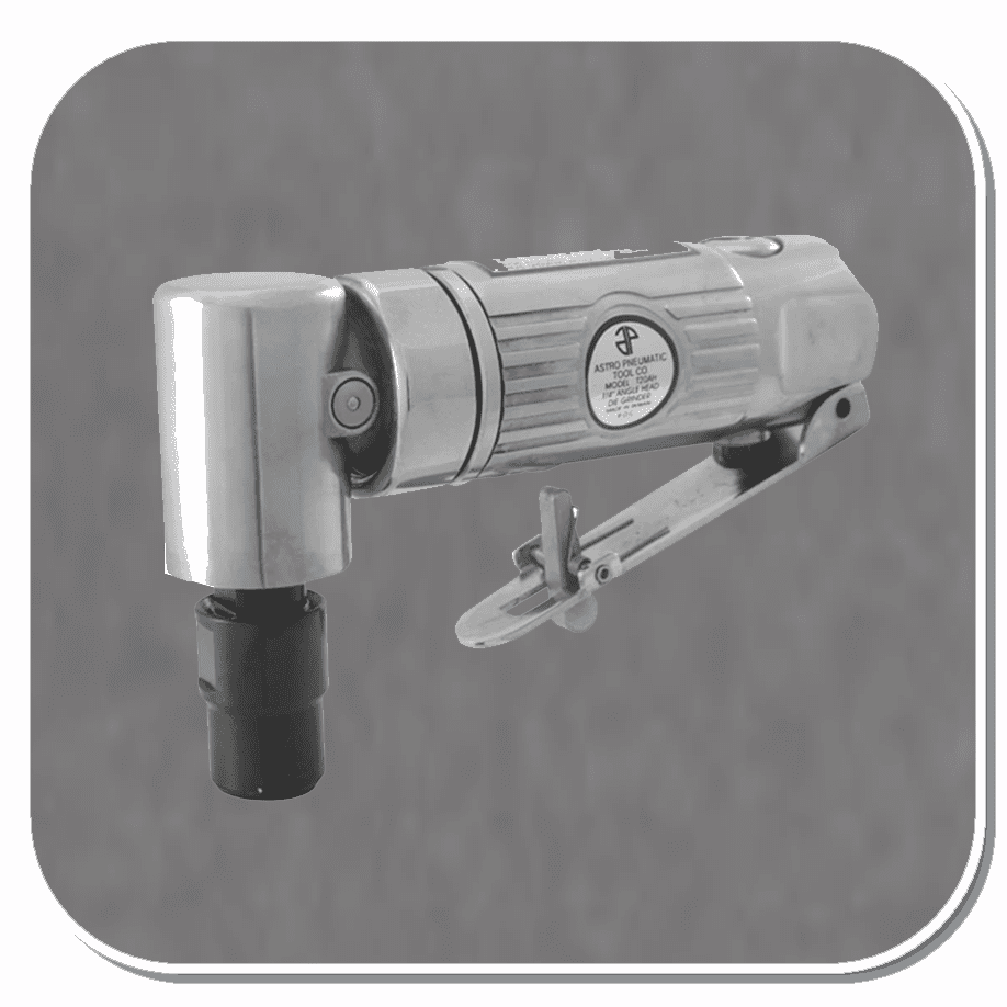 AST-T20AH ASTRO PNEUMATIC 1/4in 90 Angle Die Grinder with Safety Lever  Front Exhaust  20,000rpm
