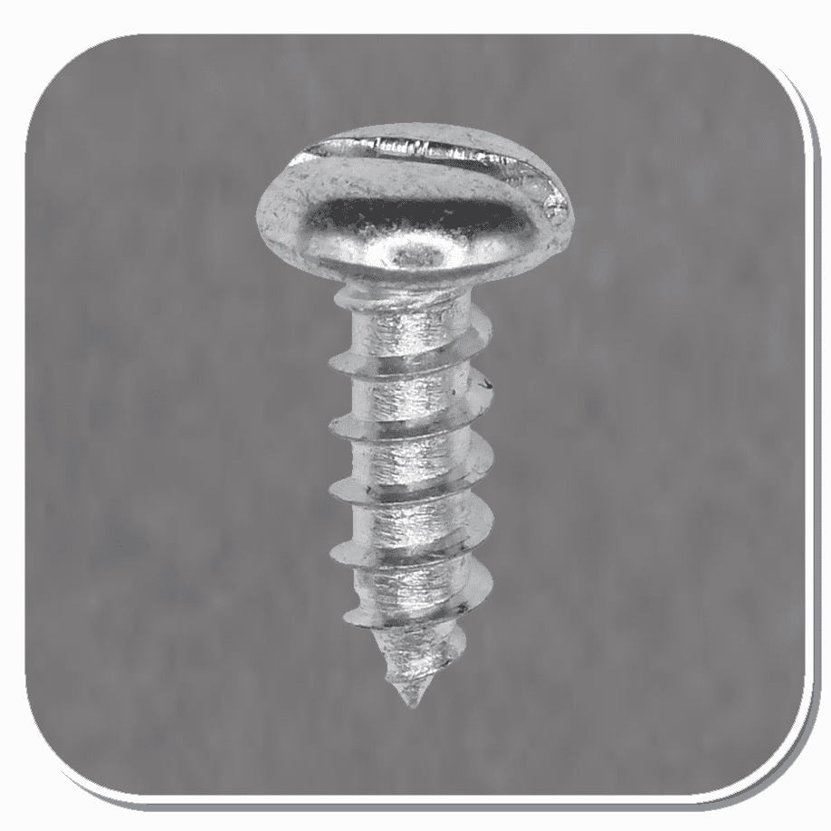 AUV-1146 Zinc #8 x 1/2 Slotted Pan Head Tapping Screw Bx of 100