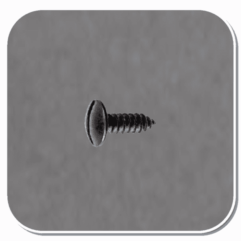 AUV-16323 Black E-Coat Slotted Truss Head License Plate Screw Bx of 100