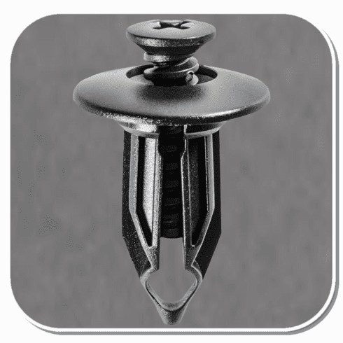 AUV-16835 Black Nylon GM, Ford, Chrysler Push Type Retainer Bx of 25