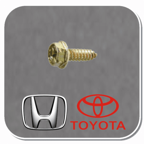 AUV-16960 Yellow Zinc Dichromate Phillis Hex washer Head License Plate Screw Bx of 50