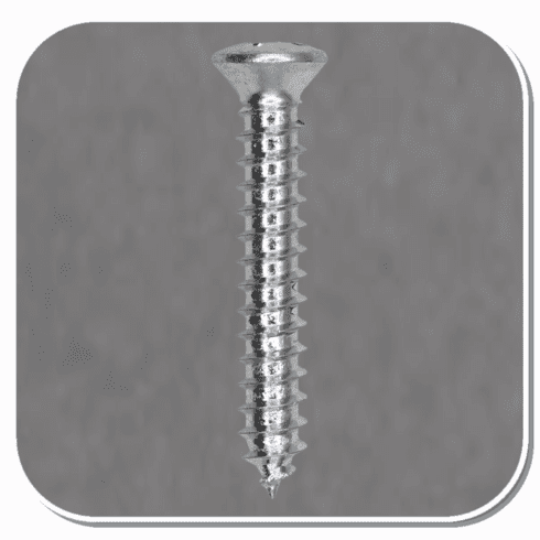 AUV-1801 Zinc Phillips Oval Head Tapping Screw #8 x 1in Bx of 100