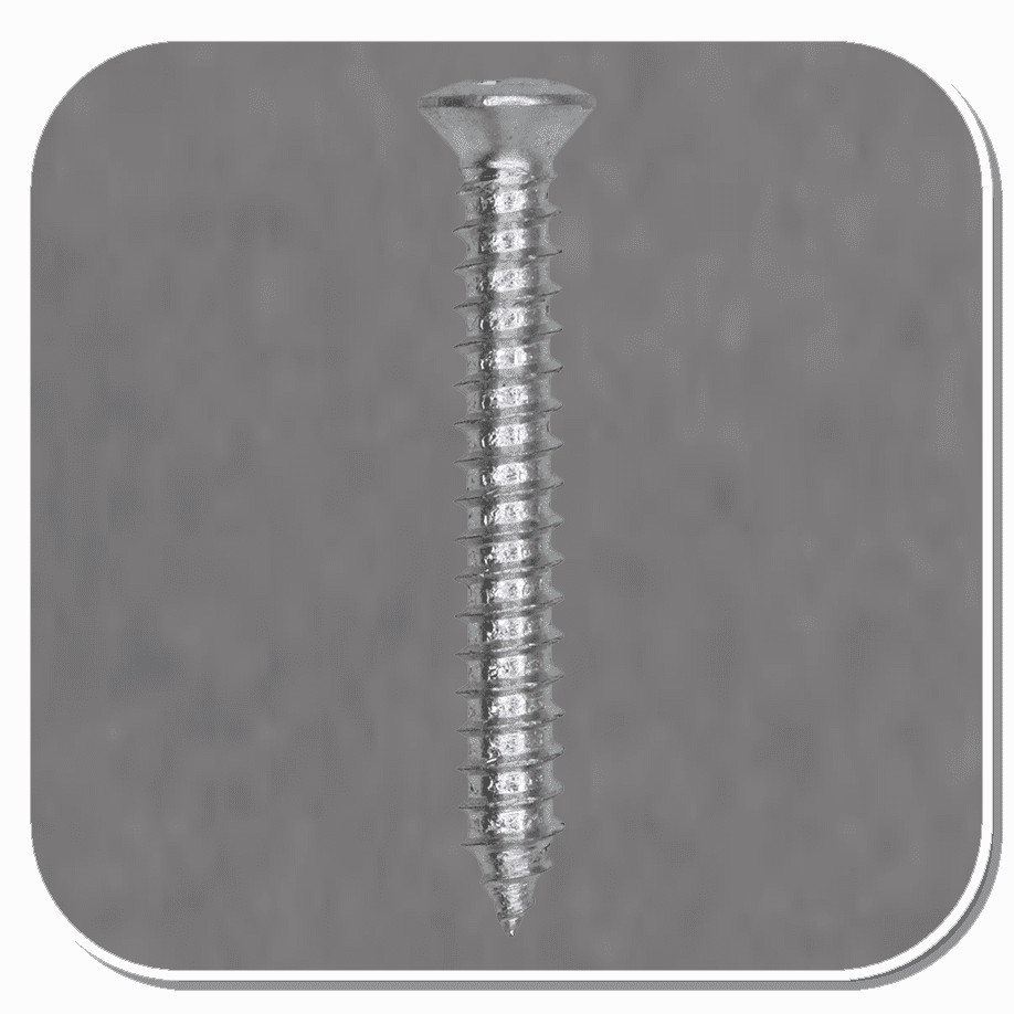 AUV-1803 Zinc Phillips Oval Head #8 x 1-1/4" Tapping Screw Bx of 100