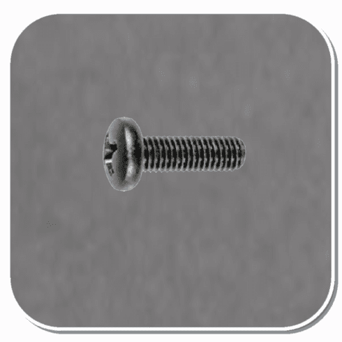 AUV-18769 Black E-Coat Phillips Pan Head License Plate Screw Bx of 50