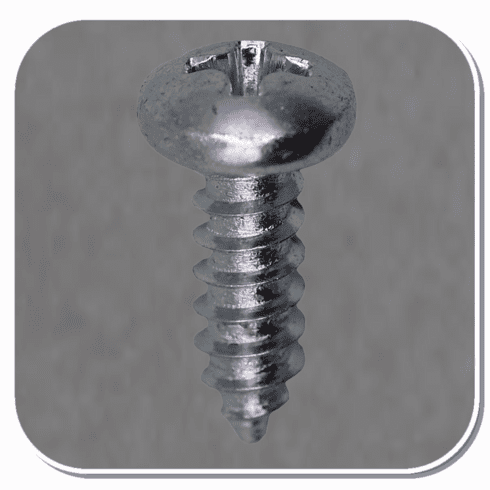AUV-1940 Zinc Phillips Pan Head #8 x 1/2" Tapping Screw Bx of 100