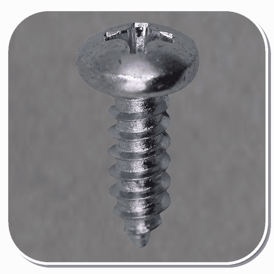 AUV-1940 Zinc Phillips Pan Head #8 x 1/2" Tapping Screw Bx of 100