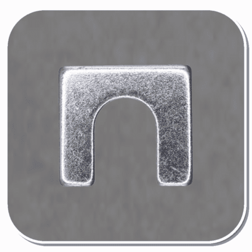 AUV-20322 Zinc Slotted Body Shim Bx of 50