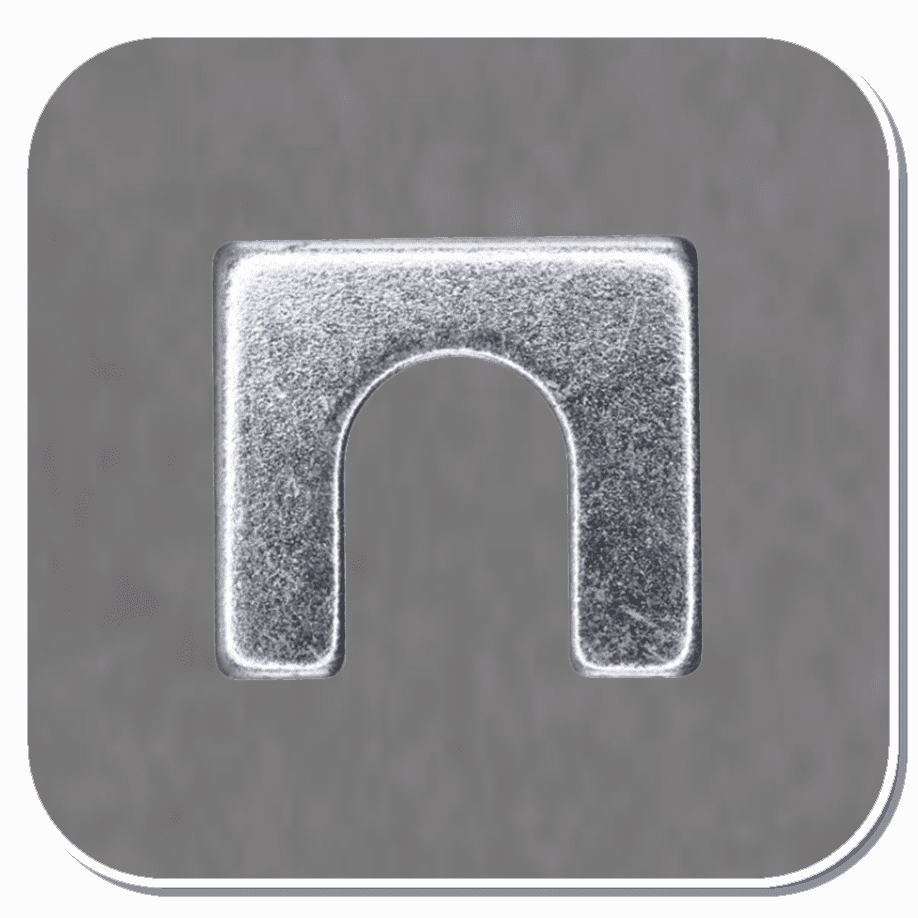 AUV-20322 Zinc Slotted Body Shim Bx of 50