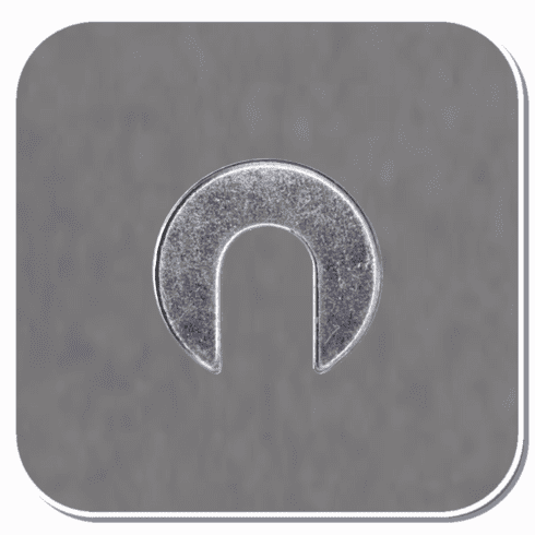 AUV-20449 Zinc Slotted Round Body Shim Bx of 50
