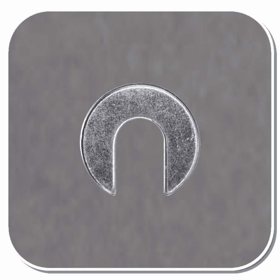 AUV-20449 Zinc Slotted Round Body Shim Bx of 50