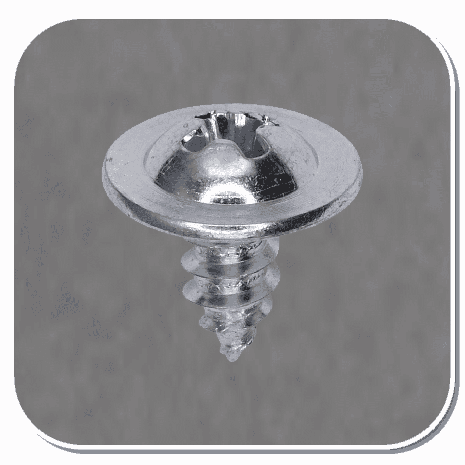 AUV-2178 Zinc Phillips Round Washer Head Tapping Screws #10 x 3/8 Bx of 100