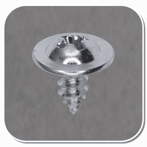 AUV-2178 Zinc Phillips Round Washer Head Tapping Screws #10 x 3/8 Bx of 100