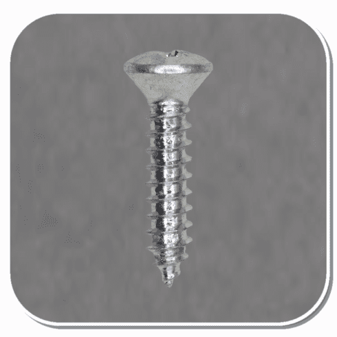 AUV-2359 Zinc Phillips Oval Head Tapping Screw #8 x 3/4" Bx of 100