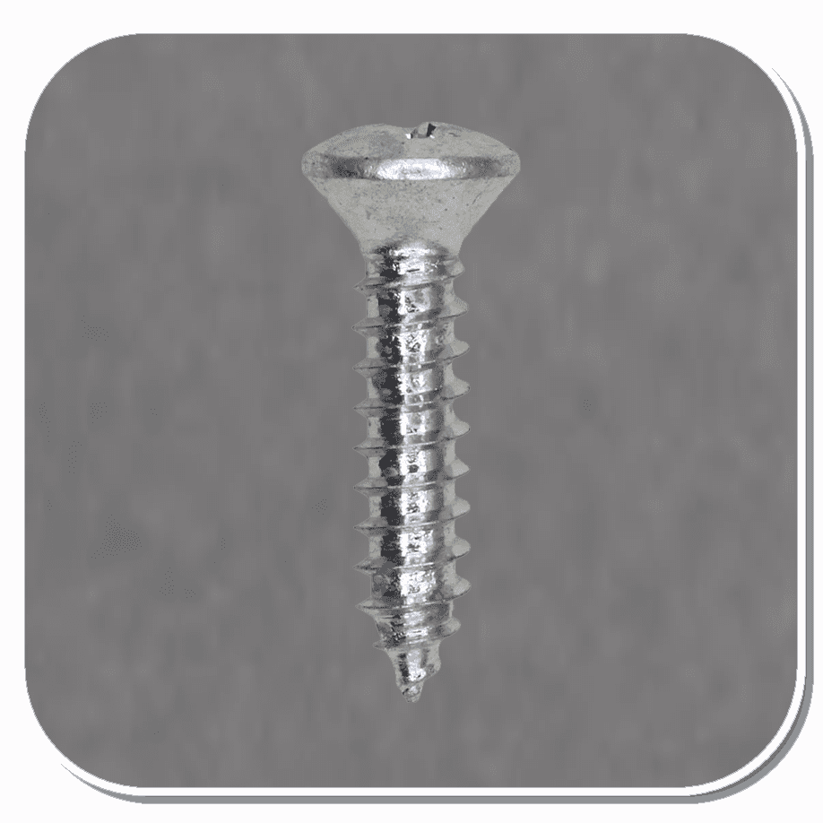 AUV-2359 Zinc Phillips Oval Head Tapping Screw #8 x 3/4" Bx of 100