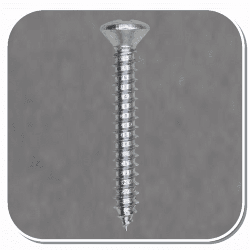 AUV-2361 Zinc Phillips Oval Head Tapping Screw #8 x 1-1/4" Bx of 100