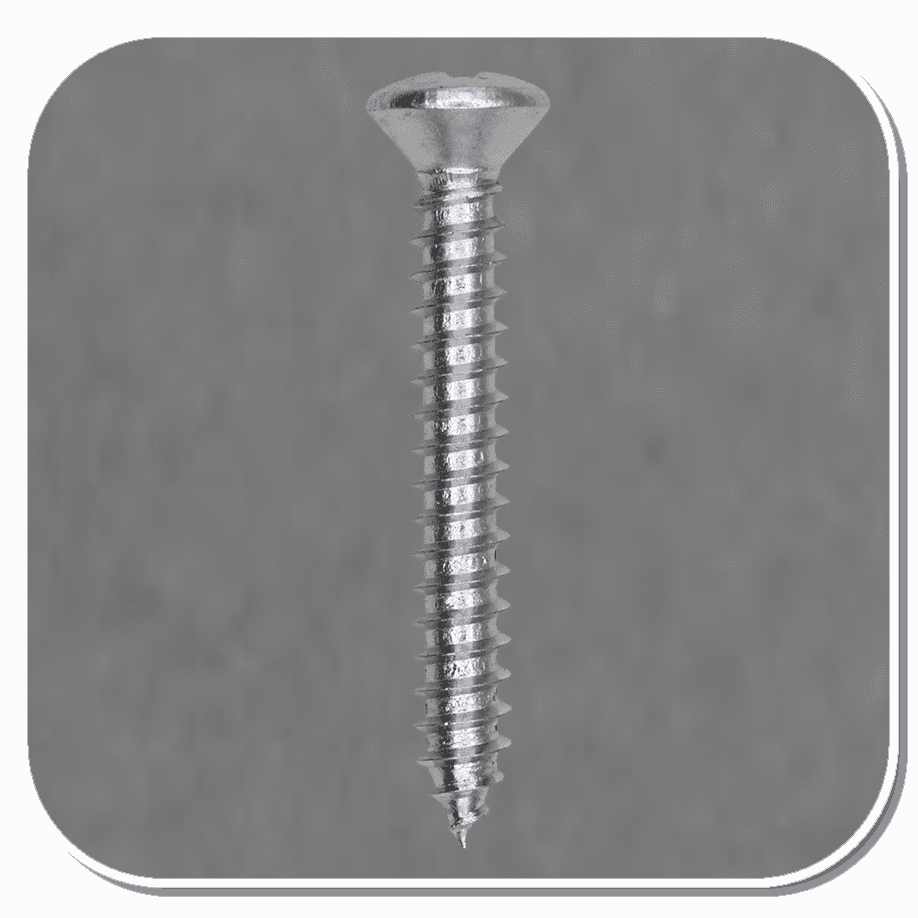 AUV-2361 Zinc Phillips Oval Head Tapping Screw #8 x 1-1/4" Bx of 100